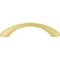 Jeffrey Alexander 96 mm Center-to-Center Brushed Gold Wheeler Cabinet Pull 678-96BG - alternate 3